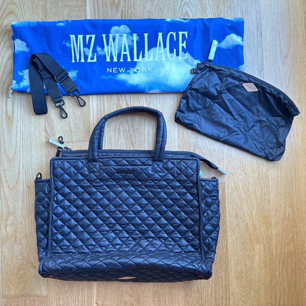 MZ Wallace BLACK Large Structured Metro Box Tote II